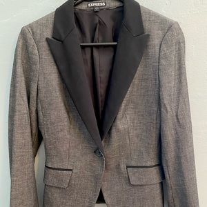 Express Charcoal Black Blazer
